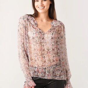 Zadig & Voltaire Taya Mousseline Mini Kaleido Tunic Blouse